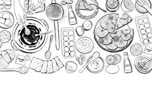 Bakery Classes and Courses Banner Background vector