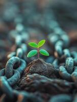 Renewal Emerges from Broken Shackles photo