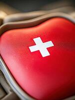 Cross Heart Sign on First Aid photo