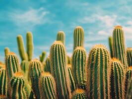 Cacti Display in Dry Terrain photo