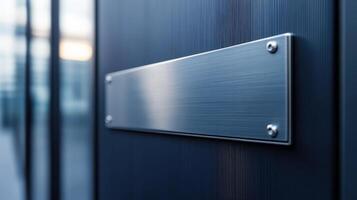 Office Metal Plates for Identity and Flexibility photo