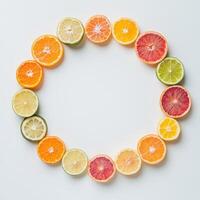 Bright Symmetry of Assorted Citrus in Lively Placement photo