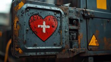 Healing Space with Heart Icon photo