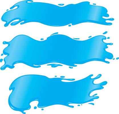Water Wave Banner Set