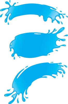 Wave Banner Set, Abstract Illustration