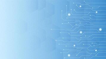 Modern light blue background featuring circuit line elements and dotted texture perfect for digital technology themes presentations web interfaces and tech branding vector
