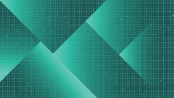 Futuristic green background with overlapping diagonal shapes and digital grid pattern perfect for modern tech designs web templates and data themed presentations vector