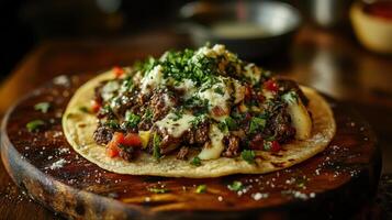 Cheesy Tacos with Spiced Beef photo