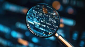 Closer Look into Password with Magnification photo