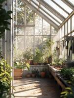 Garden Hideaway Nestled in Victorian Glasshouse Splendor photo