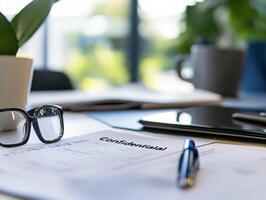 Safe Accounting Ledger in Finance Workplace photo