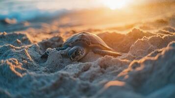 Shores of Sand with Nesting Turtles photo