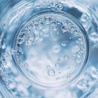 Ethereal Frosted Bubbles Highlighted by Sparkling Ice Formations photo