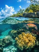 Marine Turtles Riding Currents photo