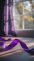 Lavender Ribbon Illuminated by Morning Softness photo