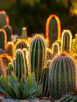 Dusk Lit Cactus Oasis photo
