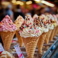 Designer Ice Cream Handrolls with Artistic Flairs photo