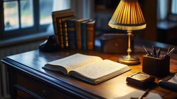 Under the Lamp Writing and Reading Desk photo