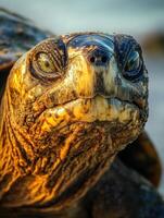 Age Old Turtle Near Waterline photo