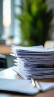 Document Showcase on Desk photo