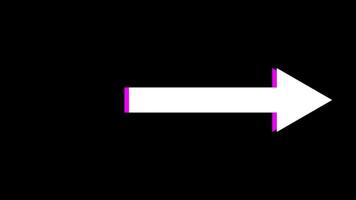 Neon sign Arrows Animation of pink light signal and blue spreading from the center with a black background. Can be used to compose various media such video