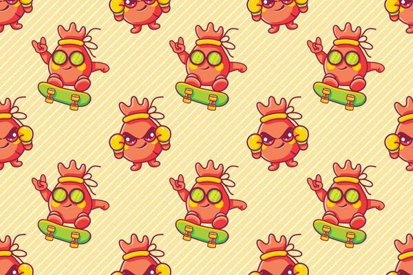 funny money bag character seamless pattern illustration background