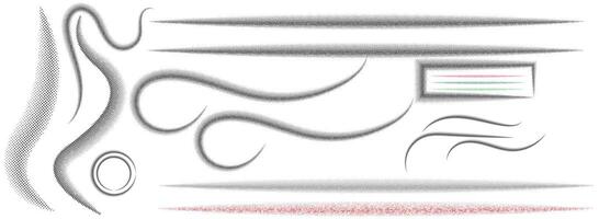 Realistic geometric dotted halftone texture shape on white background. Multiple style dotted shape patterns. Dotted texture effects. Trendy backdrop halftone dot art and designs. vector