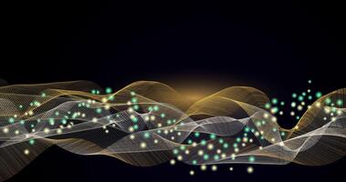 Abstract digital technology background. Big wave data, data transfer, Network, cyber light view. Abstract digital modern background design. High tech future, network connection background. vector