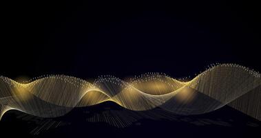 Realistic abstract digital technology background. Big wave data, data transfer, Network, cyber light banner. Abstract digital background. High tech future, network connection background. vector