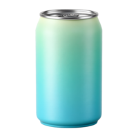Vibrant Cool Color Gradient Beverage Can Mockup for Creative Projects png