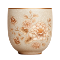 Elegant Floral Porcelain Bowl with Intricate Crackle Glaze and Delicate Patterns png