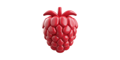 3D Of Raspberry Icon. Symbol Of Technology, Innovation, And Digital Design Isolated On Transparent Background png