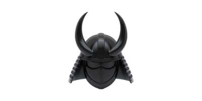 Samurai Helmet With Horns. Symbol Of Japanese Warrior Culture And Tradition Isolated On Transparent Background png