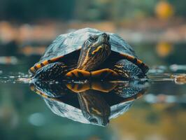 Sage Turtle in Peaceful Setting photo