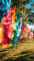 Assembly Featuring Rainbow Flags photo