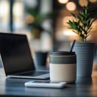 Contemporary Office with Coffee Break photo