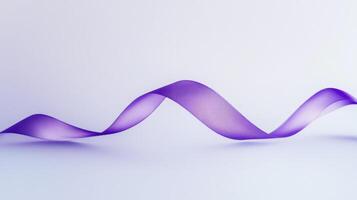 White Background Adorned with Purple Ribbons photo
