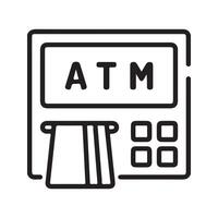 atm machine icon vector
