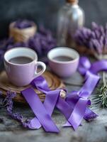 Cohesion Displayed with Purple Ribbon photo