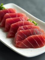Artisanal Tuna Sashimi Presentation photo