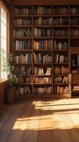Library with Timeworn Wooden Ground photo