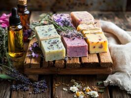Artisanal Soap Collection with Natural Botanical Essence photo