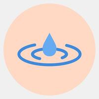Icon holy water. Buddhism and vesak elements. Icon in color mate style. vector