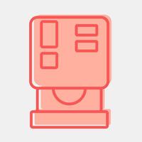 Icon cd room. Computer components elements. Icon in two tone style. vector