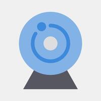 Icon camera. Computer components elements. Icon in flat style. vector