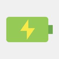 Icon battery. Computer components elements. Icon in flat style. vector