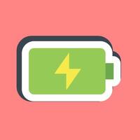Sticker battery. Computer components elements. vector