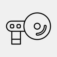 Icon navigation. Computer components elements. Icon in line style. vector