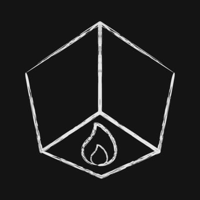 Icon sky lantern. Buddhism and vesak elements. Icon in chalk style.