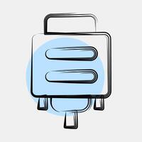 Icon vga. Computer components elements. Icon in color spot style. vector